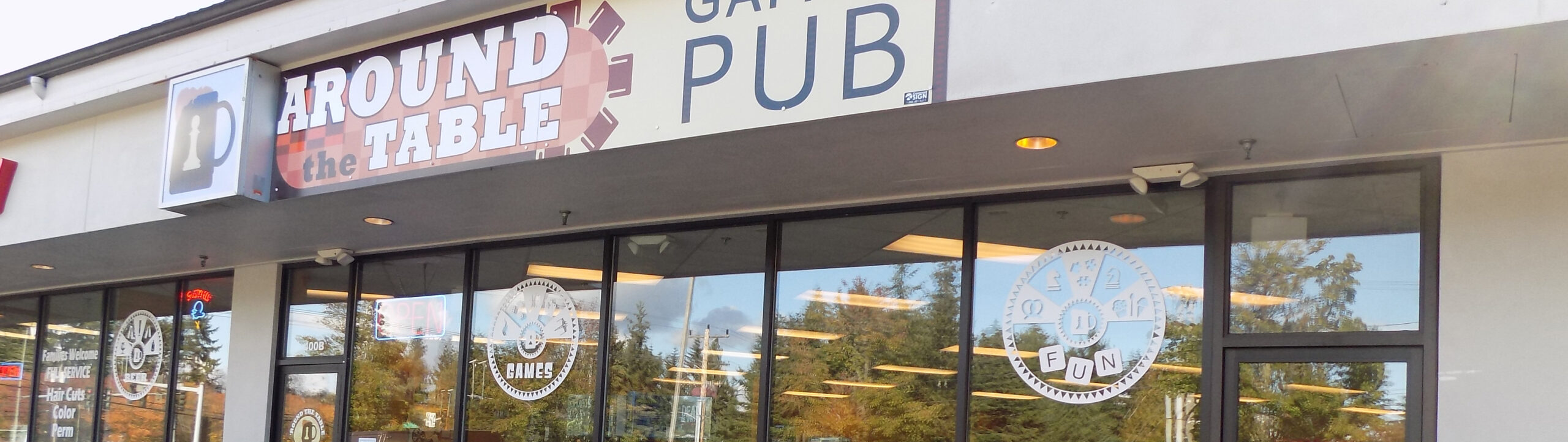 An exterior shot of our storefront