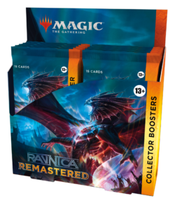 Image of a box of Ravnica Remastered Collectors Boosters