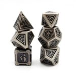 7 Die Set: Alchemist Metals: Iron – Metal RPG Dice Set