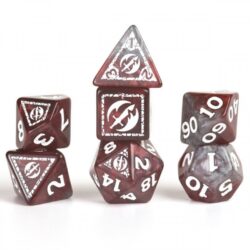 17 Die Set: D&D Adventure Dice: Fighter (Red)