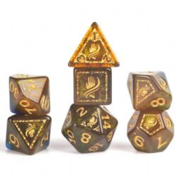12 Die Set: D&D Adventure Dice: Monk (Blue/Gld)