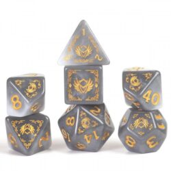14 Die Set: D&D Adventure Dice: Paladin (Wh/Gry)