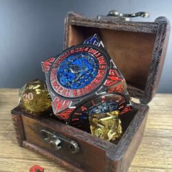 Tesseract Dice Spinner – Blue