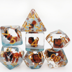 7 Die Set: Ferocious Feline (Lion)