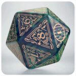 Jumbo D20 Spindown: Hobbit TCG Dice: Tideborn