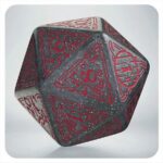 Jumbo D20 Spindown: Hobbit TCG Dice: Lunaris