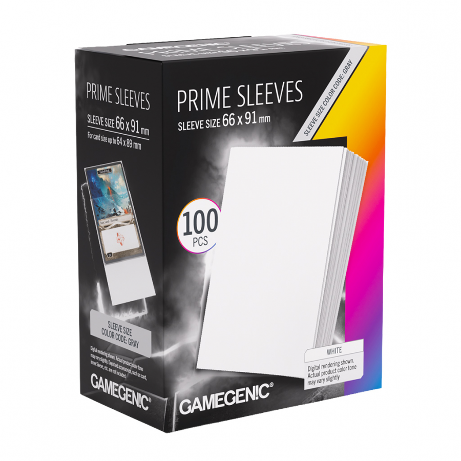 DP: White Prime Sleeves 66x91 (100 ct)